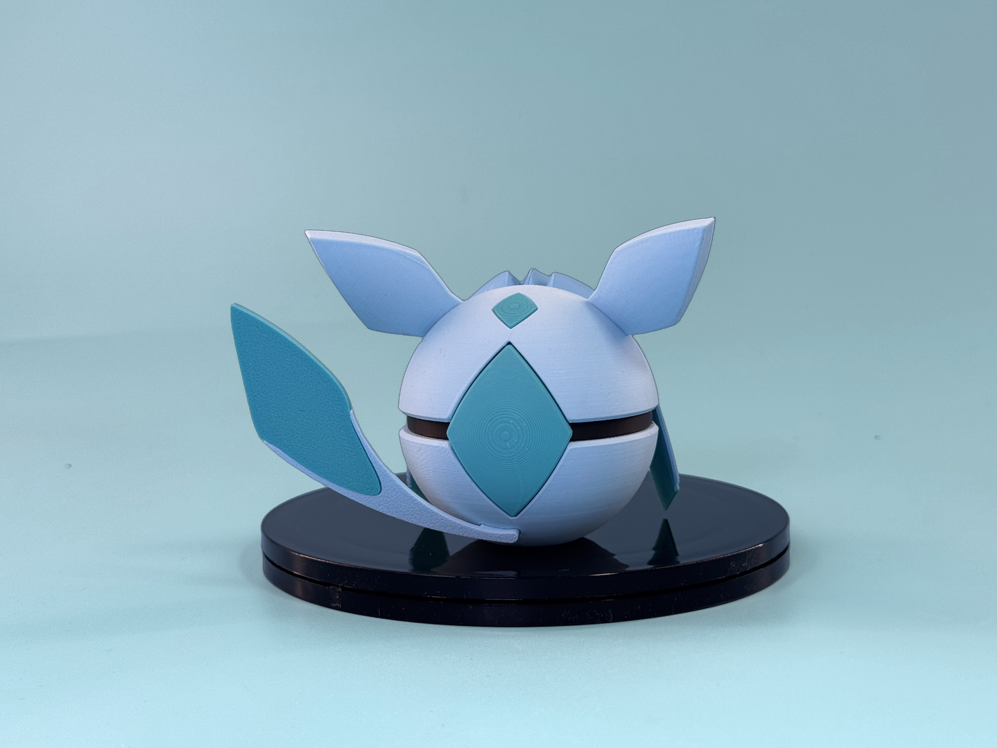 Glaceon Inspired Ball - front view