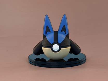 Lucario Inspired Ball - Front View