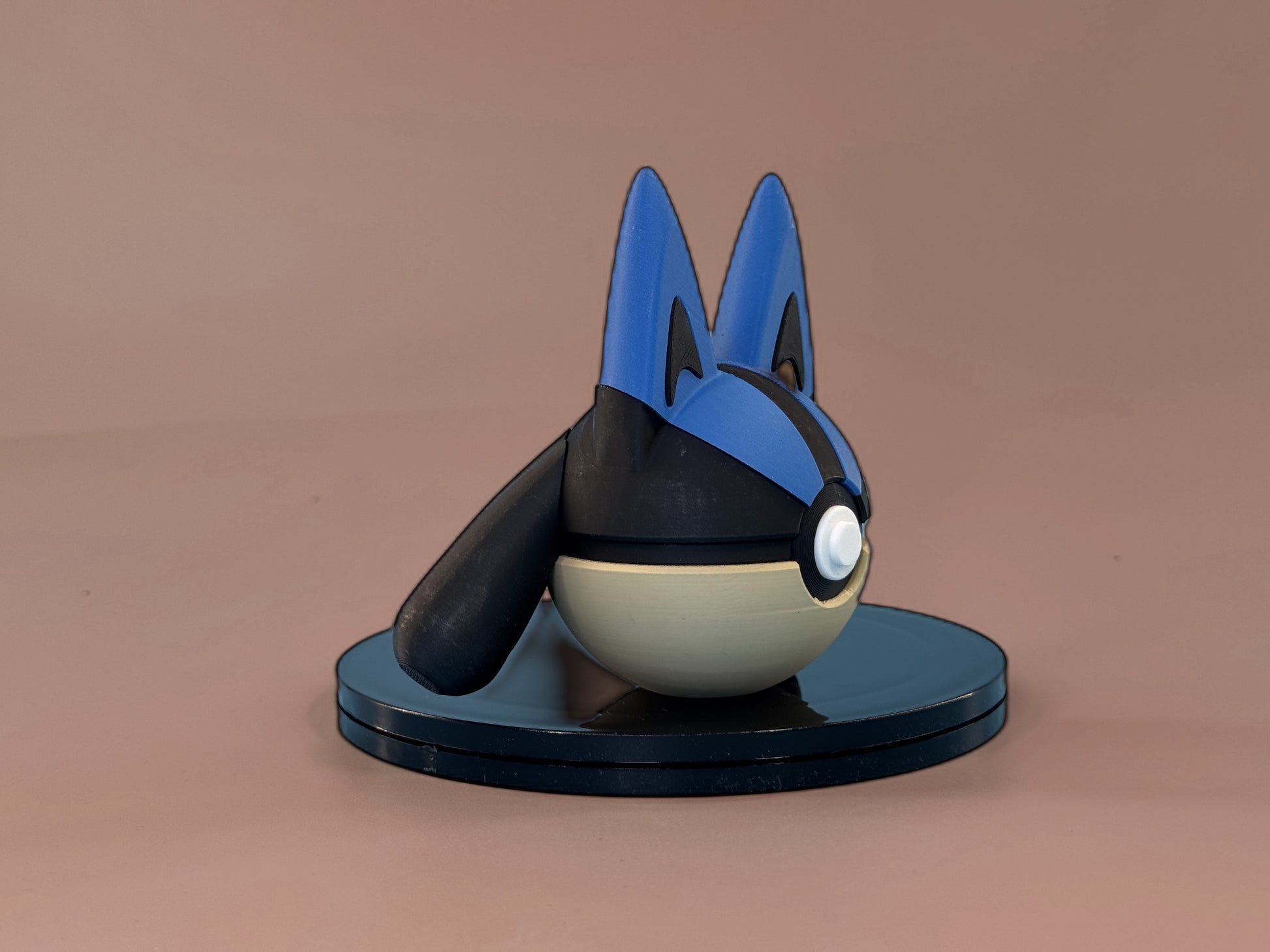Lucario Inspired Ball - Side View