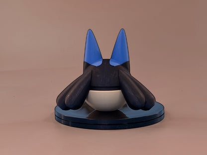 Lucario Inspired Ball - Back View