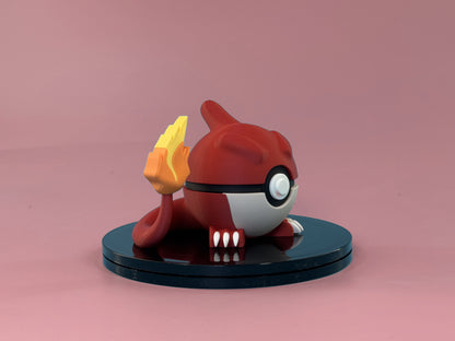 Charmeleon Inspired Ball side view
