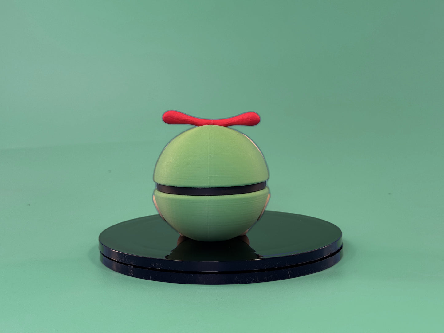 Caterpie Inspired Ball - back view