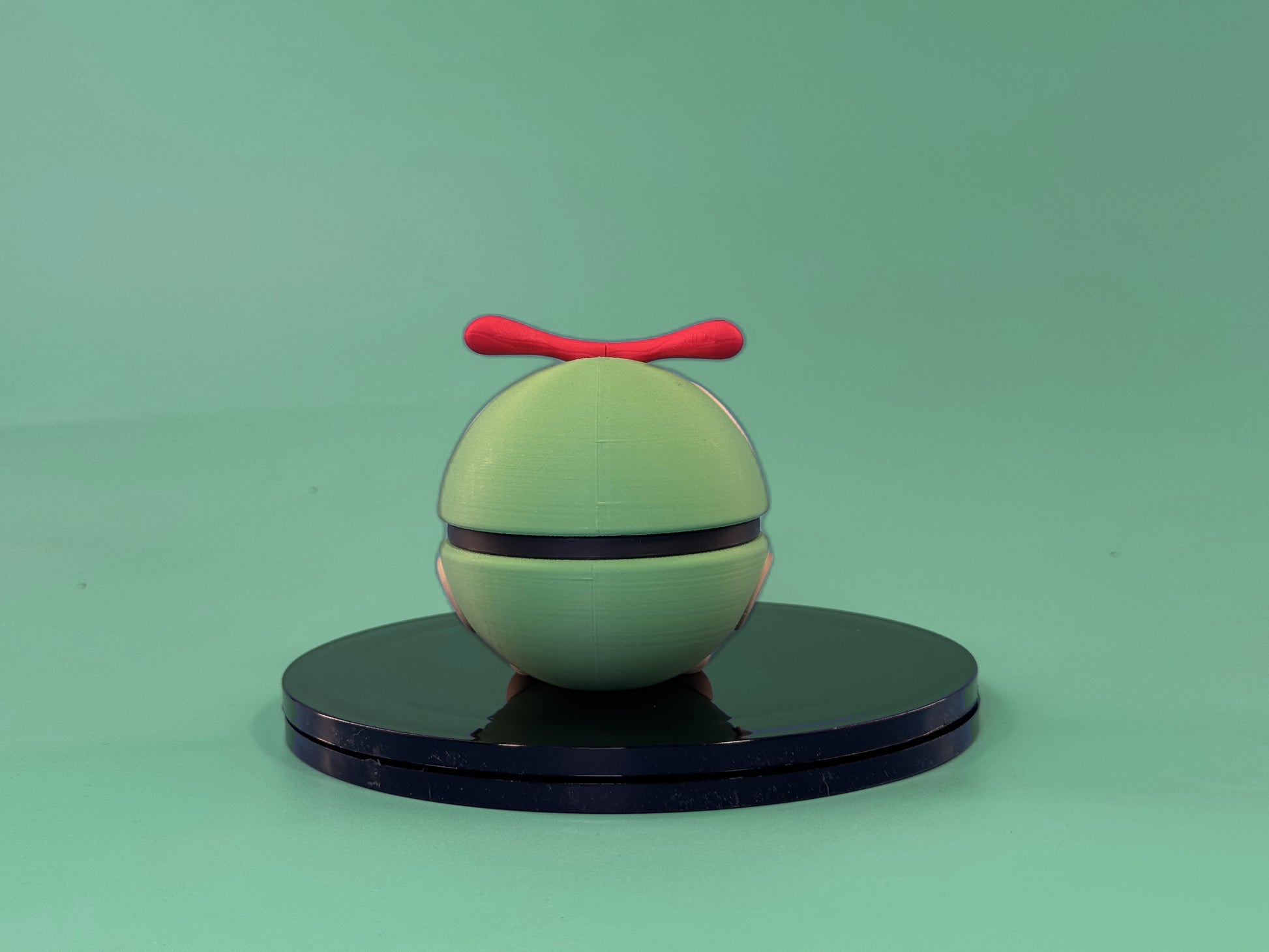 Caterpie Inspired Ball - back view