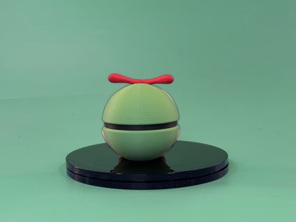 Caterpie Inspired Ball - back view