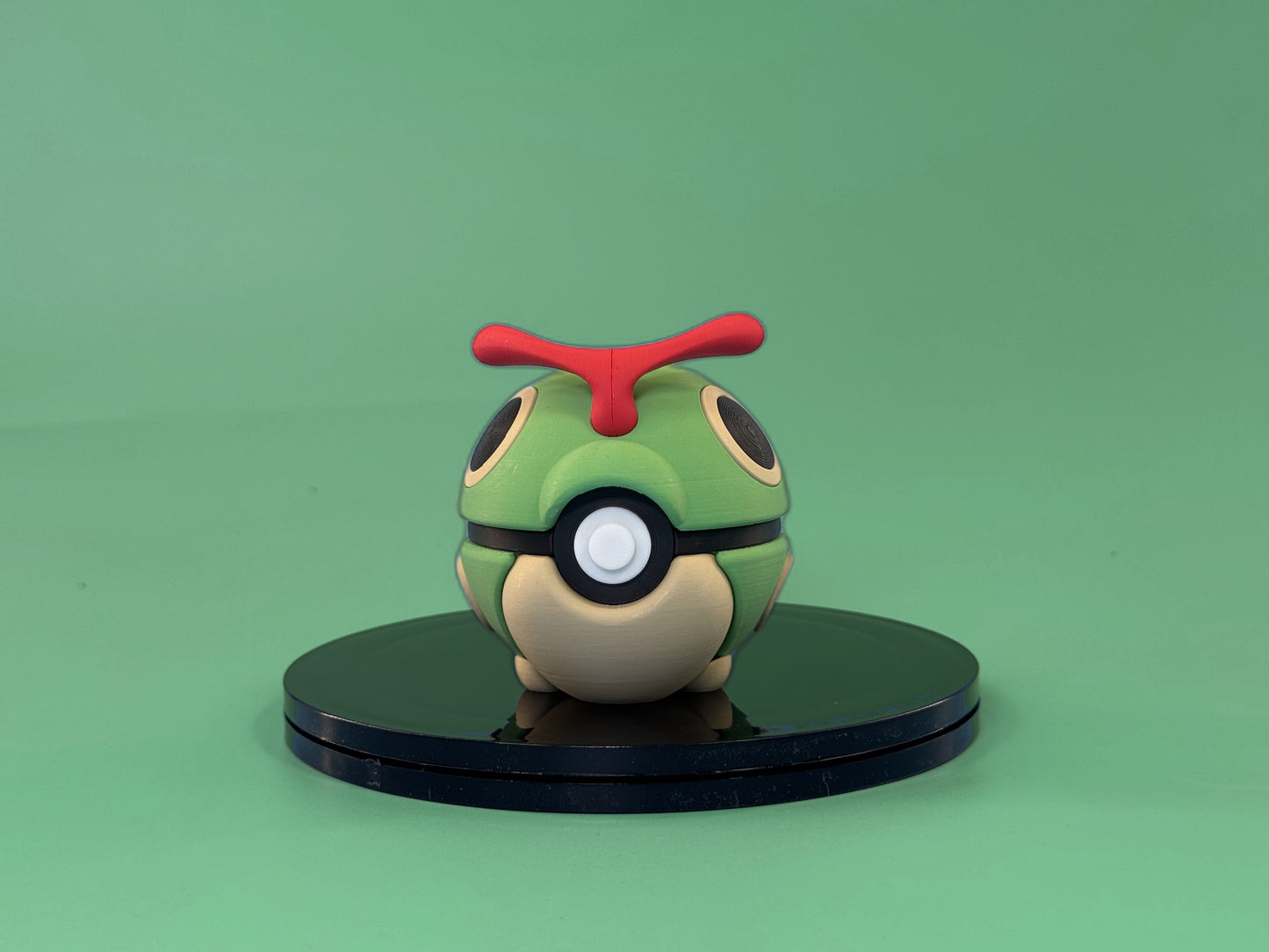 Caterpie Inspired Ball - front view