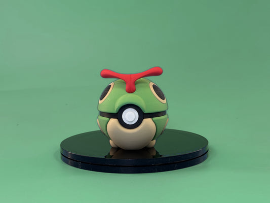 Caterpie Inspired Ball - front view