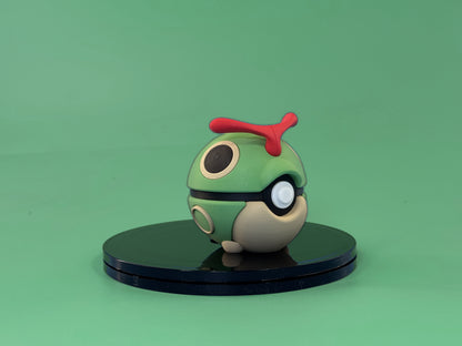 Caterpie Inspired Ball - side view
