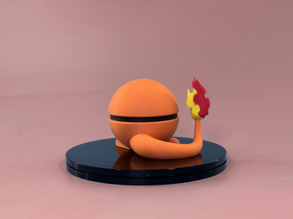 Charmander Inspired Ball — back view