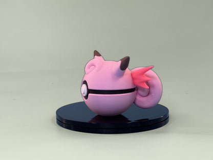 Clefable Inspired Ball - side view