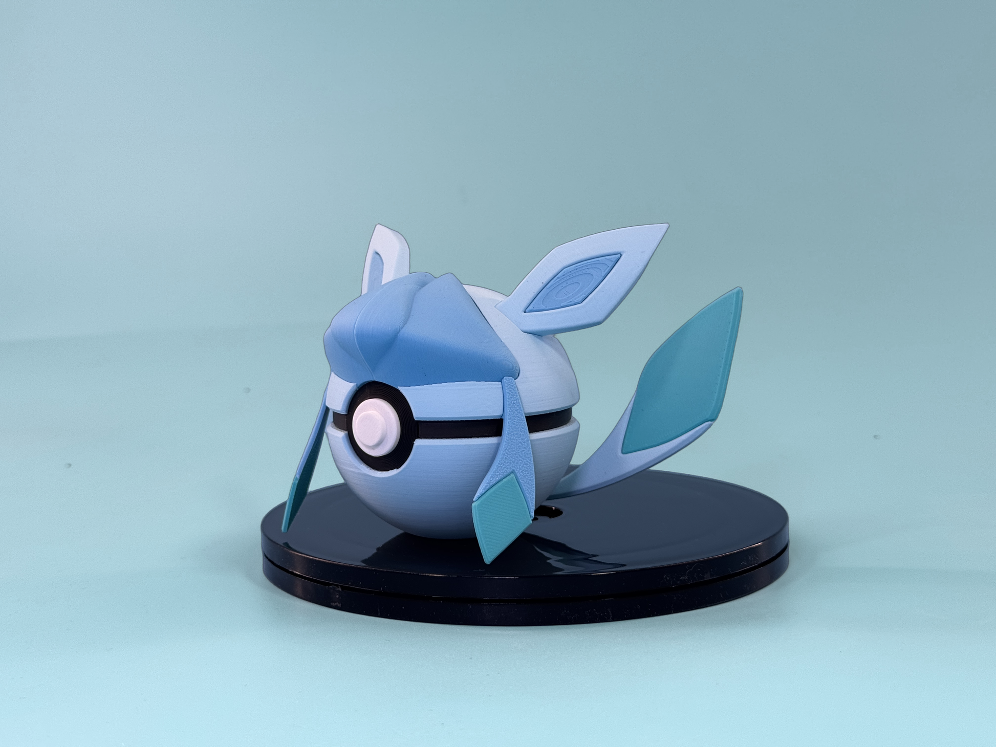Glaceon Inspired Ball - side view