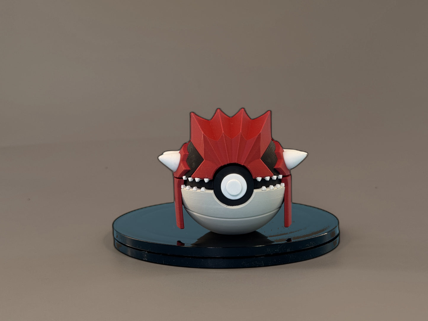 Groudon Inspired Ball - front view