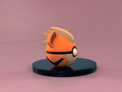 Growlithe Inspired Ball - Side View