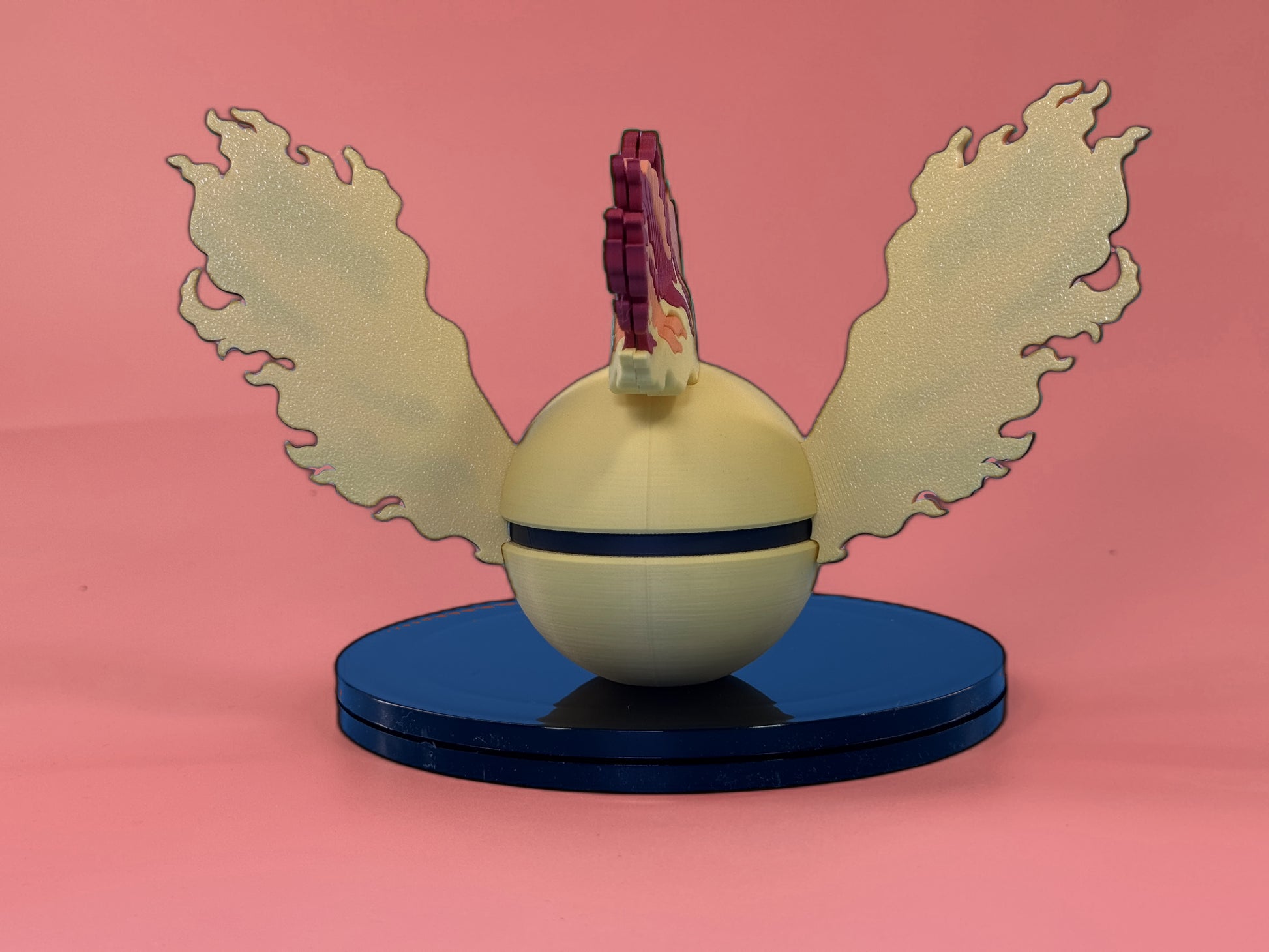Moltres Inspired Ball - Back View