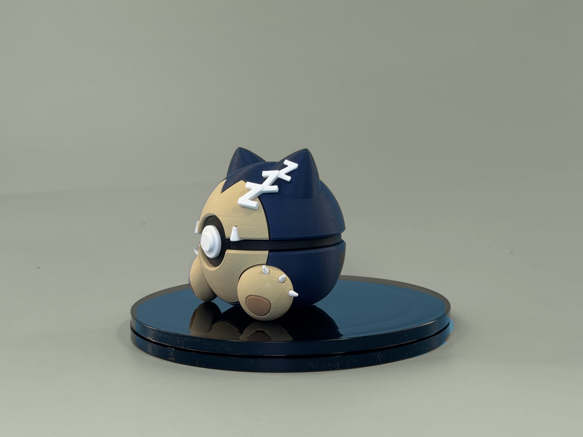Snorlax Inspired Ball - Side View